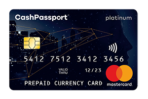 Mastercard Cash Passport prepaid currency card